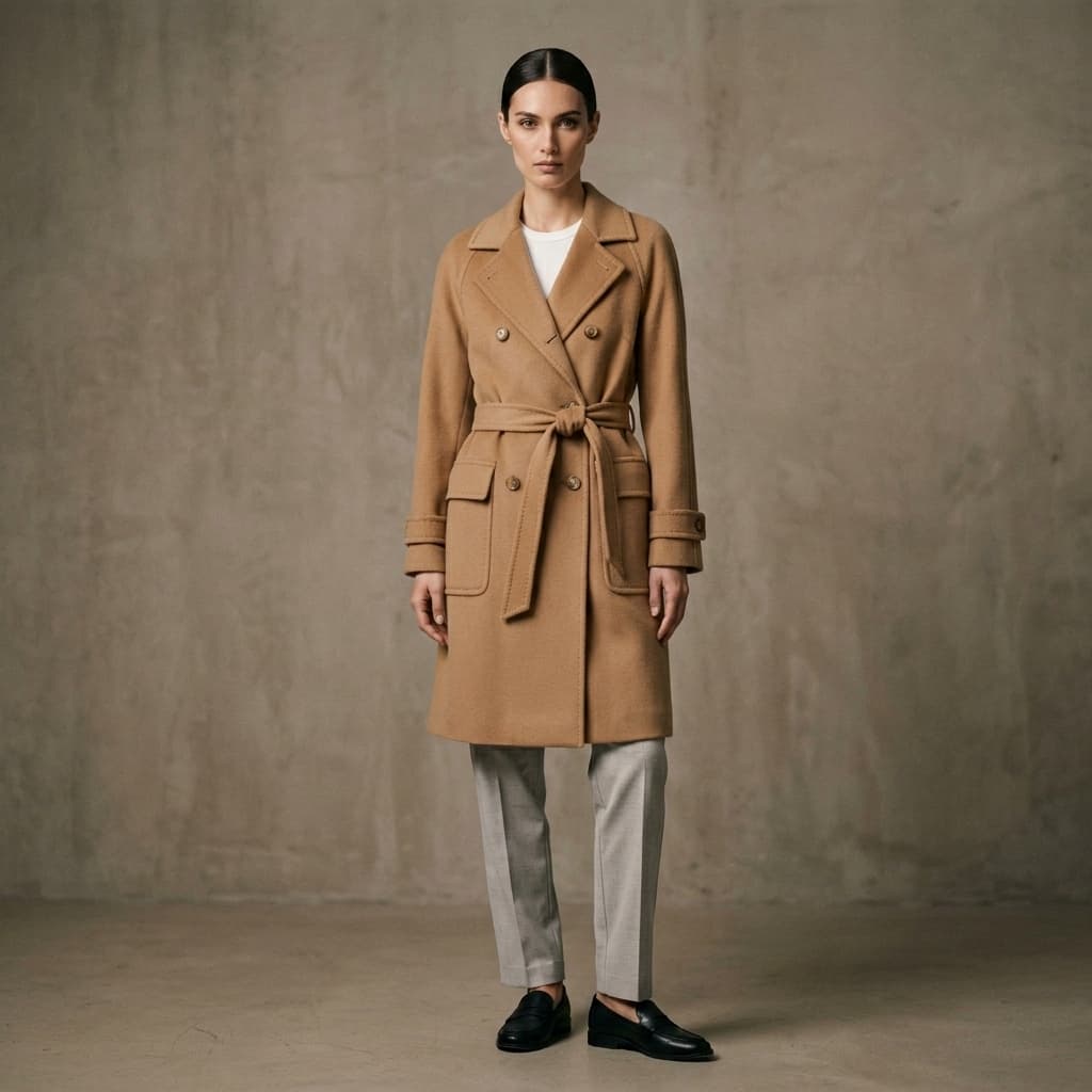 Model in Icon Coat